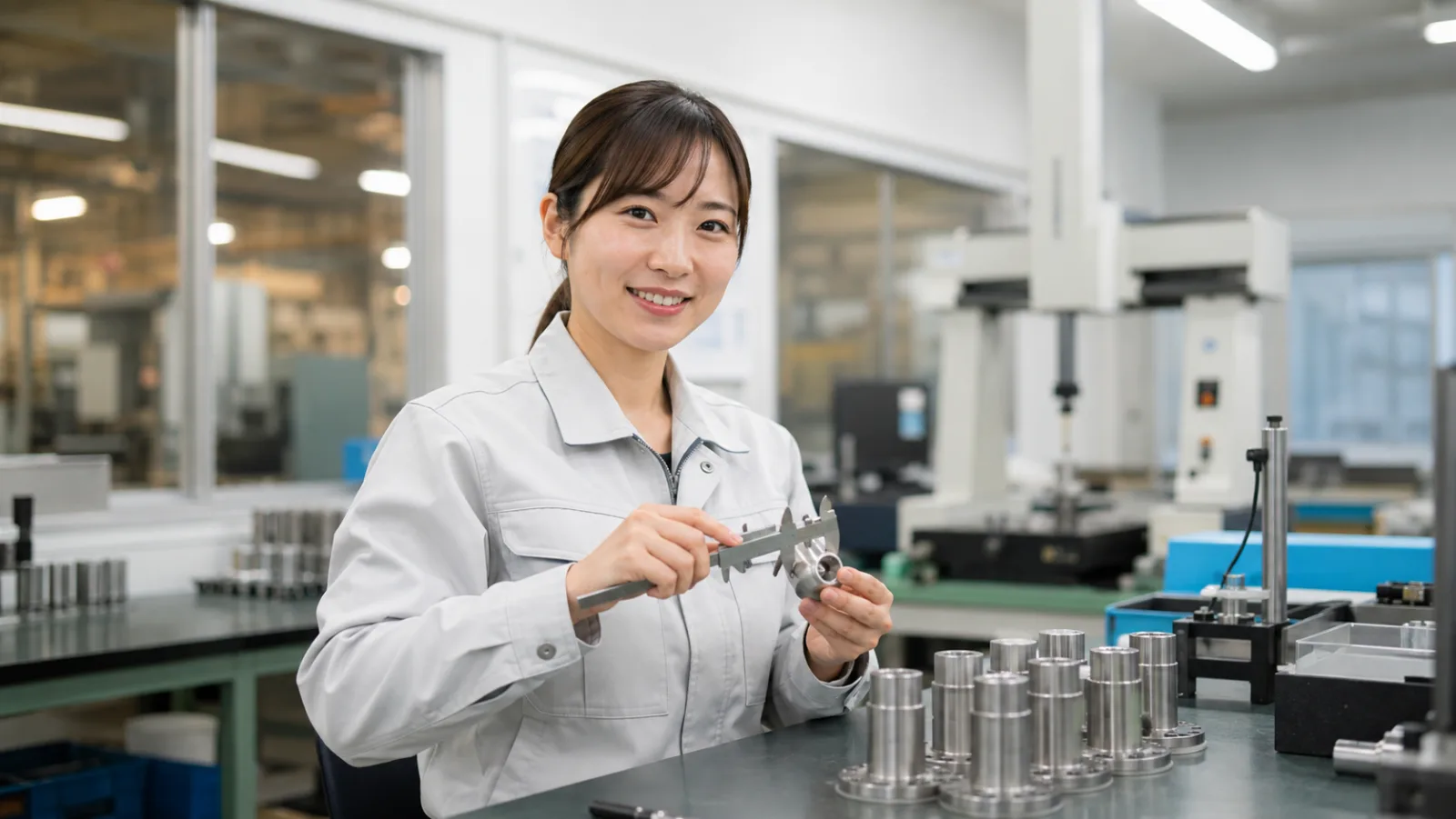 品質検査の女性社員